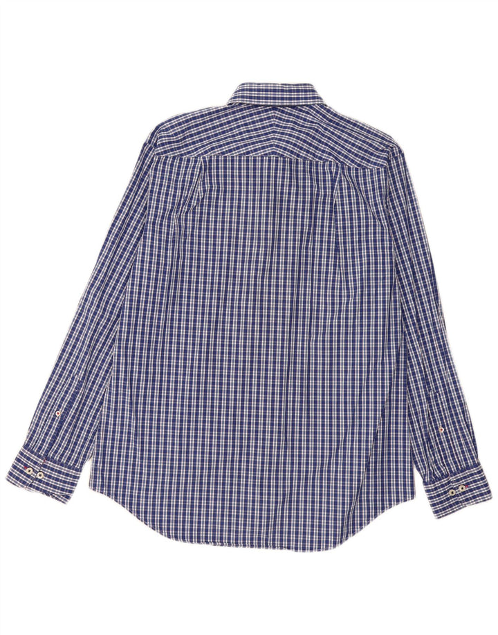Charles Tyrwhitt Herreskjorte Stor blå ternet bomuld