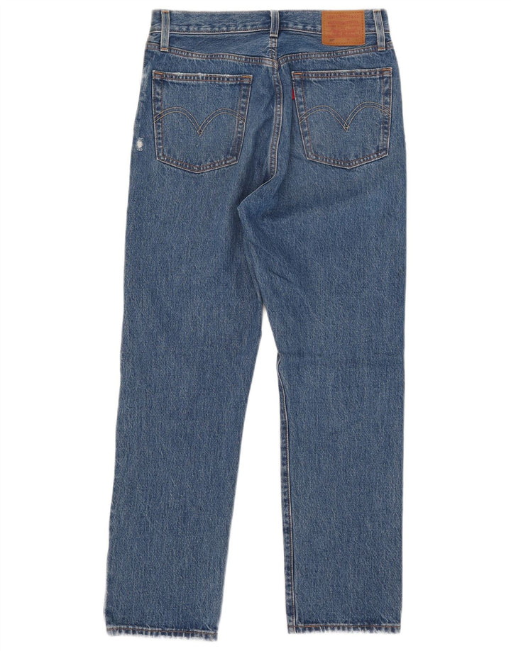 Levi's Dame 501 Straight Jeans W27 L29 Blå Bomuld