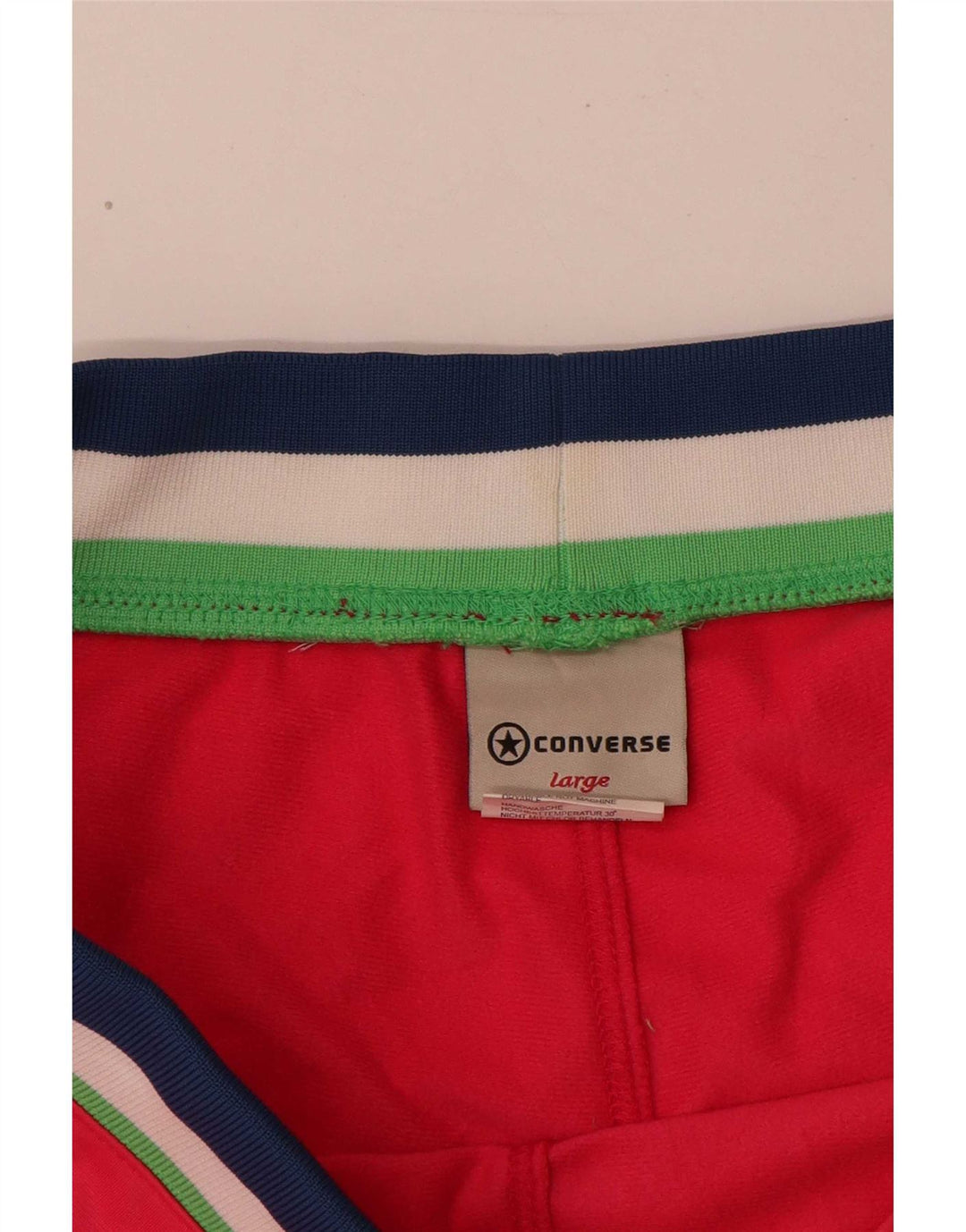 Converse sportsshorts til kvinder UK 14 Stor lyserød stribet polyester
