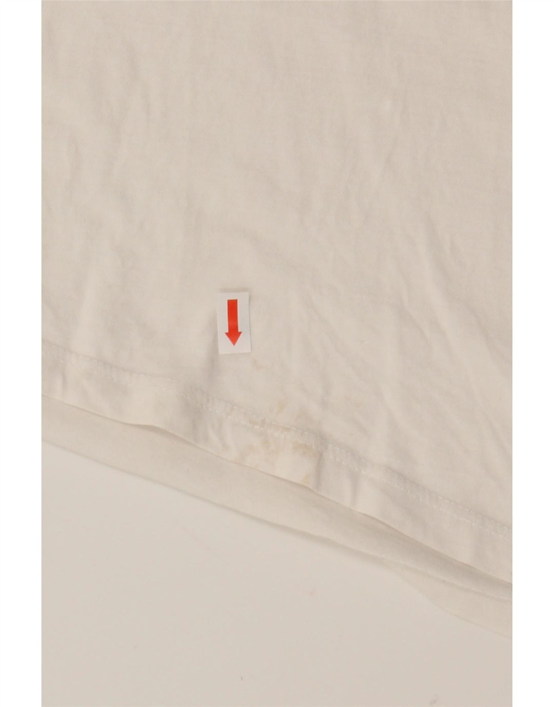 LEVI'S Womens Graphic T-Shirt Top UK 12 Medium White Cotton Vintage Levi's and Second-Hand Levi's from Messina Hembry 