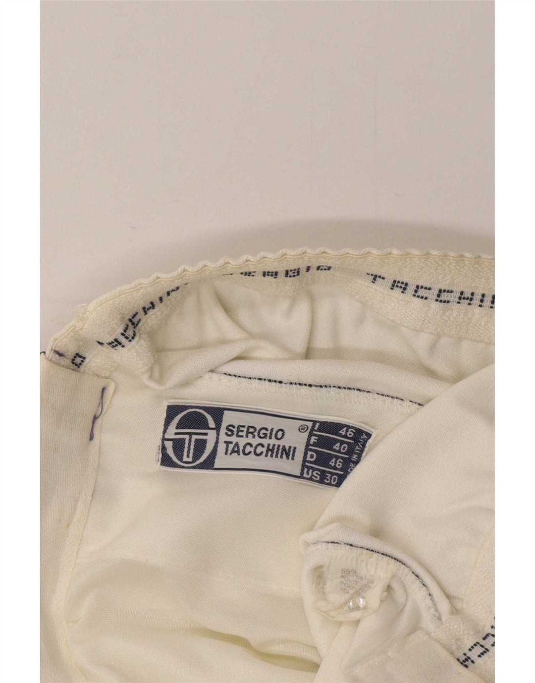Sergio Tacchini Casual Shorts til kvinder IT 46 Large W32 White Colourblock