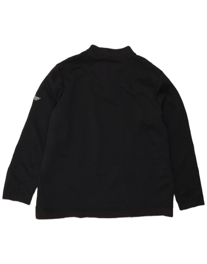 Adidas Sweatshirt med lynlås til mænd 2XL sort polyester