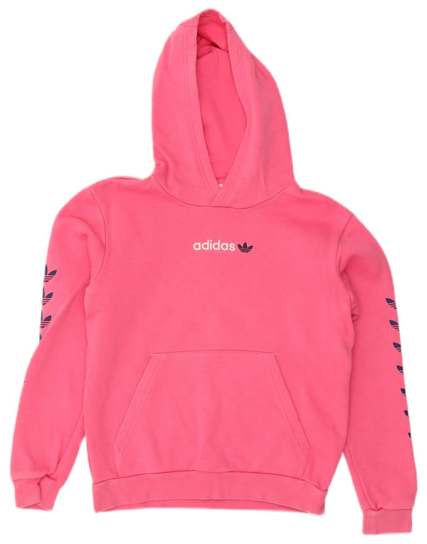 Adidas Grafisk hættetrøje til piger 11-12 år Pink Bomuld