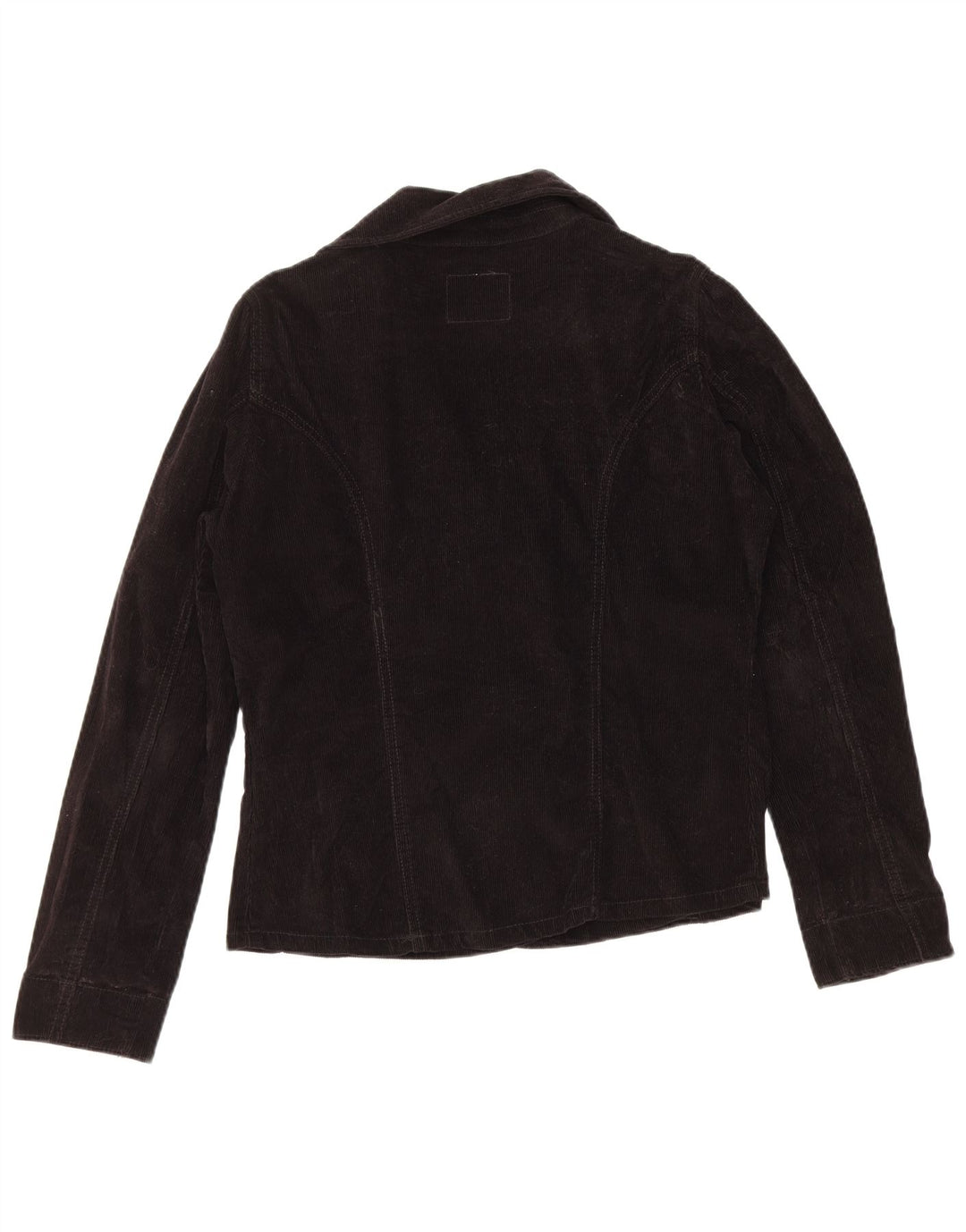Levi's Womens Corduroy Pea Coat UK 16 Large Black Bomuld