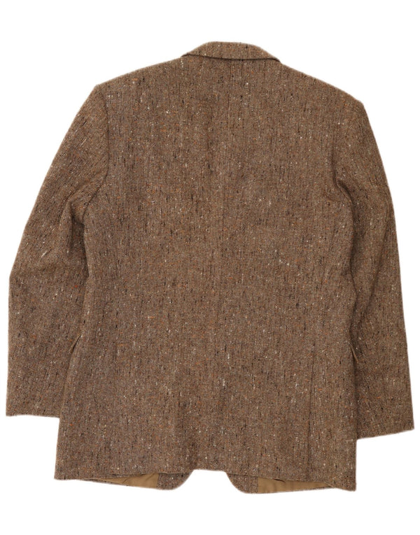 Vintage herre 2-knaps blazerjakke UK 38 Medium Beige Flecked