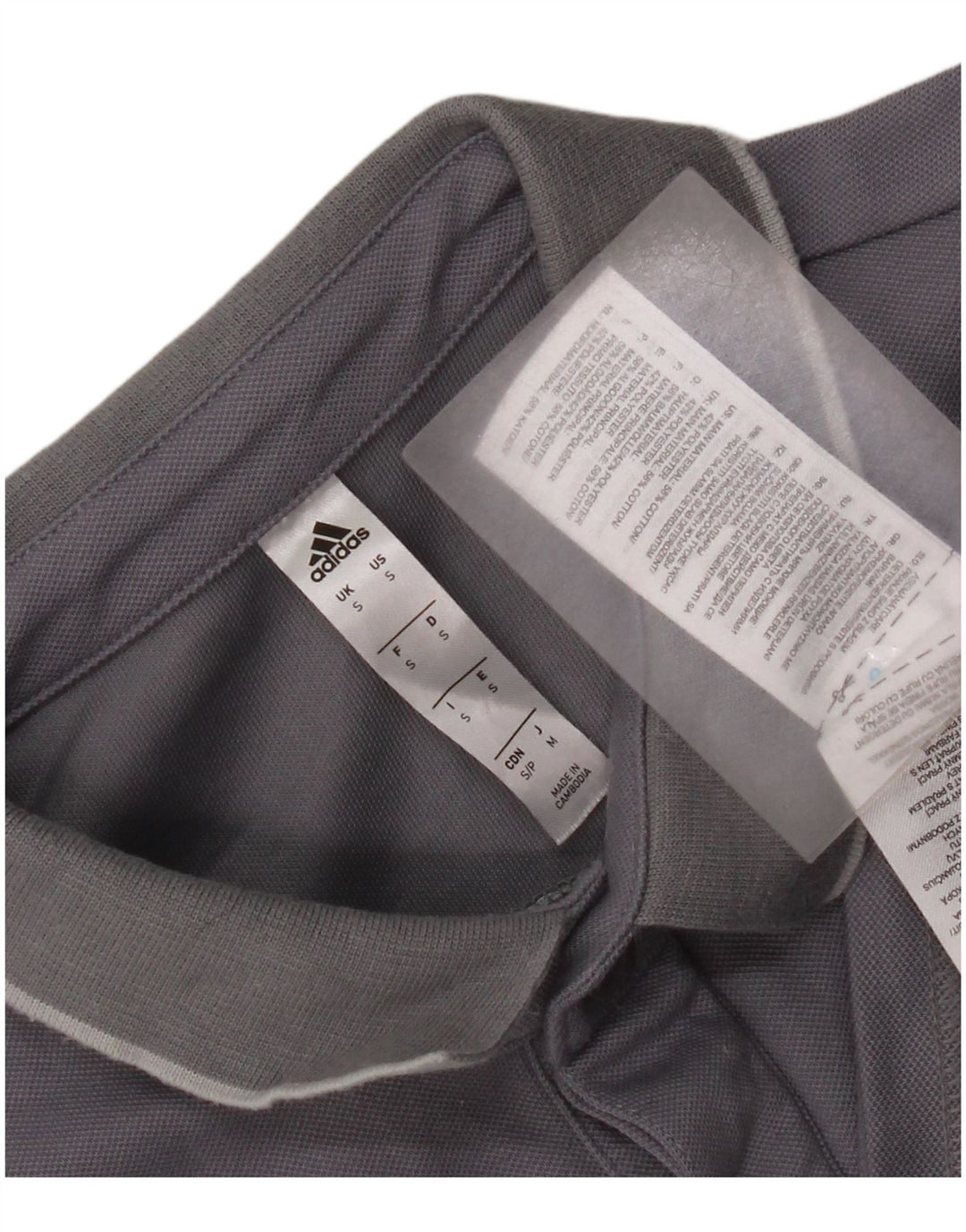 Adidas Herre Climalite Polo Shirt Lille Grå Colourblock Bomuld
