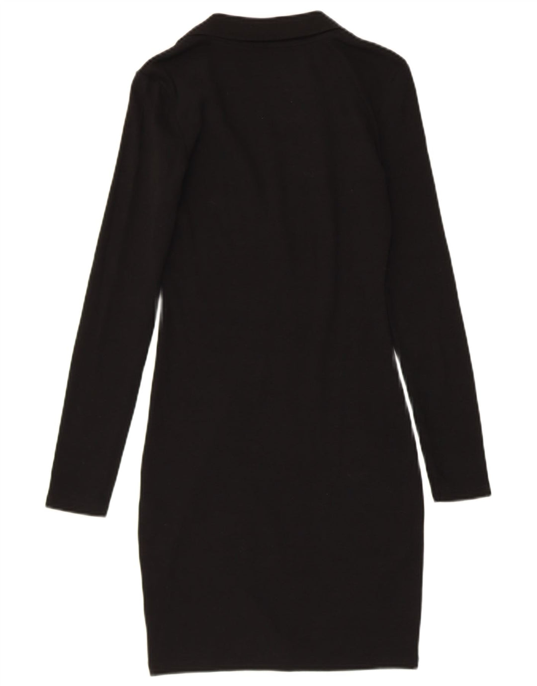 ZARA Womens Jumper Dress UK 8 Small Black Cotton