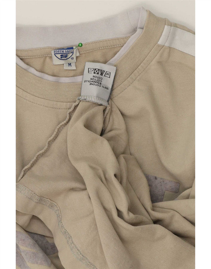 North Sails Herre Grafisk Top Langærmet Medium Beige Colourblock Bomuld