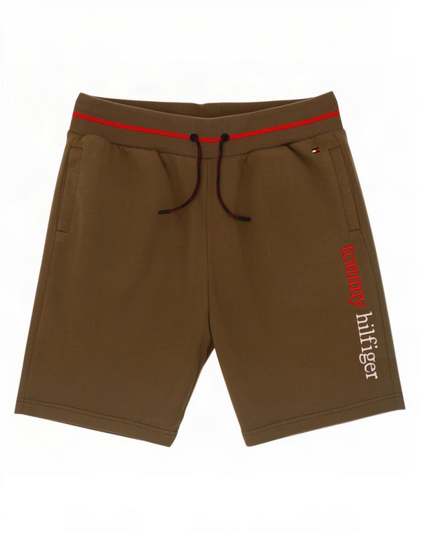 Tommy Hilfiger Herre grafiske sportsshorts Medium Khaki Bomuld