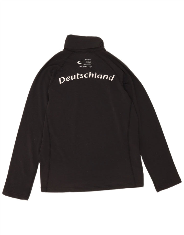 Adidas Herre Grafisk Top Langærmet UK 34/36 Small Black Polyester