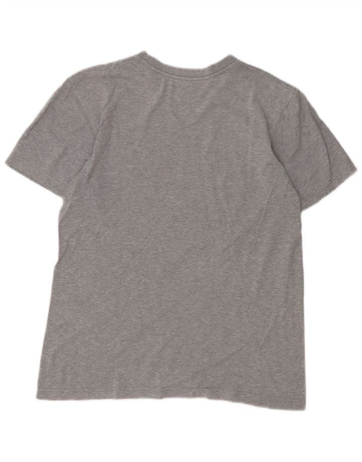 Nike Herre Regular Fit Grafisk T-Shirt Top Lille Grå Bomuld