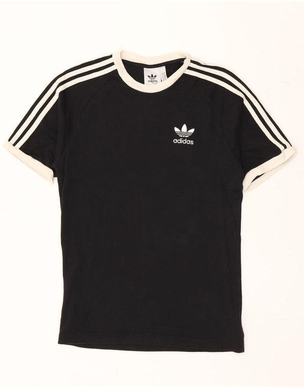 Adidas Herre T-Shirt Top XS Sort Bomuld