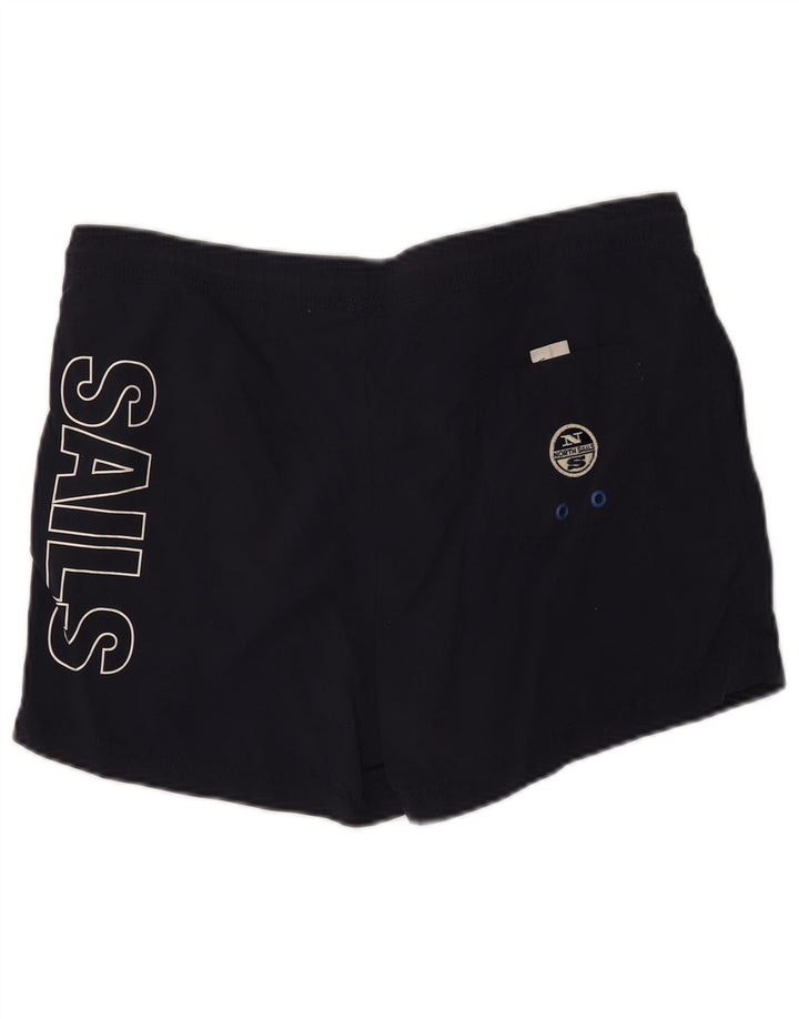 NORTH SAILS Grafiske badeshorts til mænd Medium Navyblå Polyamid