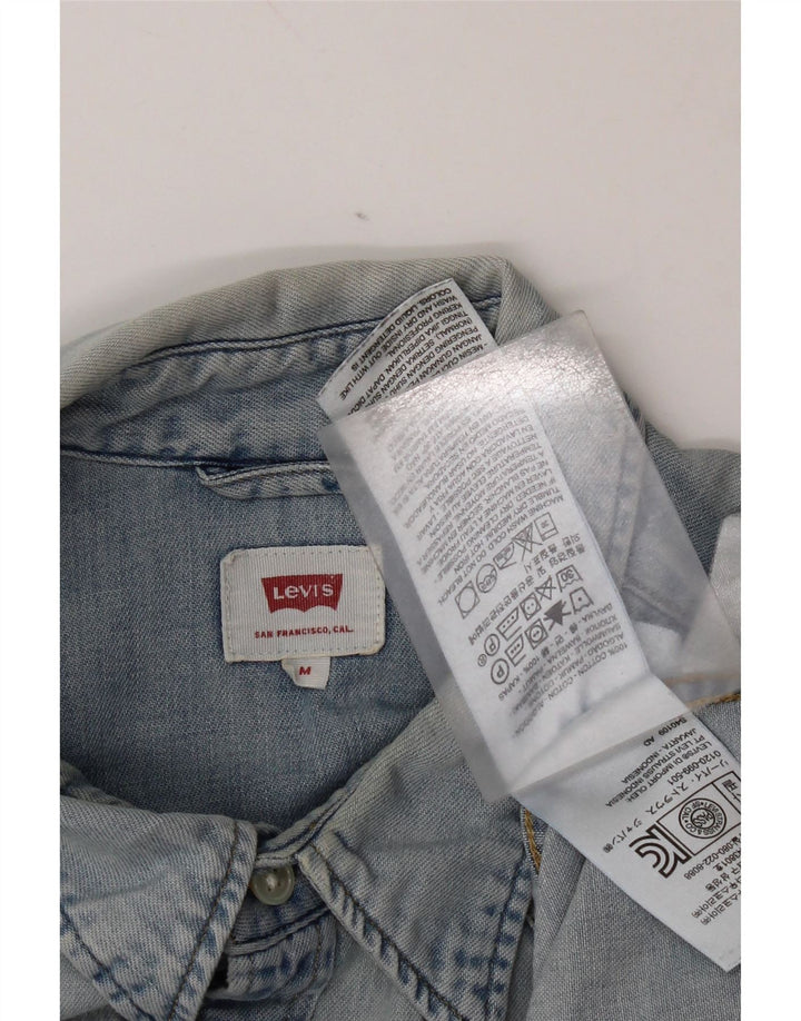 Levi's Denimskjorte til mænd, medium blå bomuld