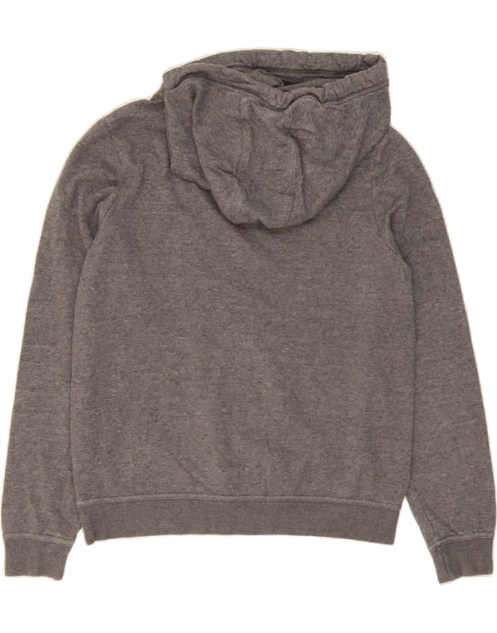 NIKE Womens Oversized Hoodie Jumper UK 10 Small Grey Cotton Vintage Nike and Second-Hand Nike from Messina Hembry 
