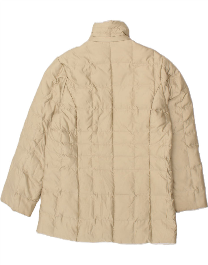 SERGIO TACCHINI Womens Padded Coat IT 46 Large Beige Polyamide Vintage Sergio Tacchini and Second-Hand Sergio Tacchini from Messina Hembry 