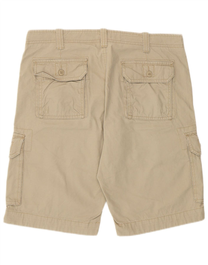 Benetton Herre Cargo Shorts IT 48 Medium W32 Beige Bomuld
