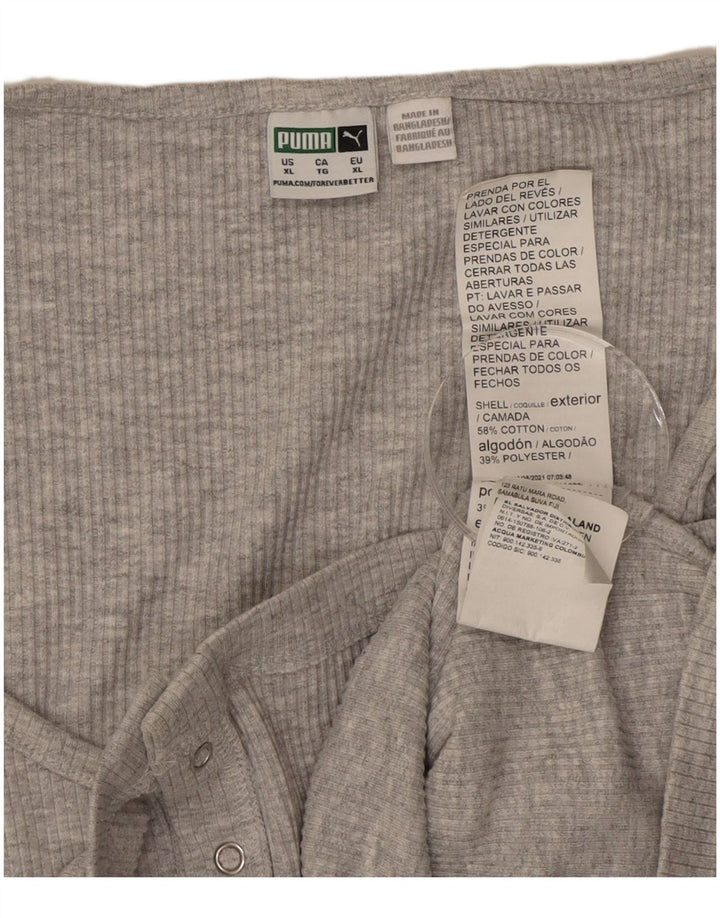 Puma Langærmet Crop Top til kvinder DK 18 XL Grå