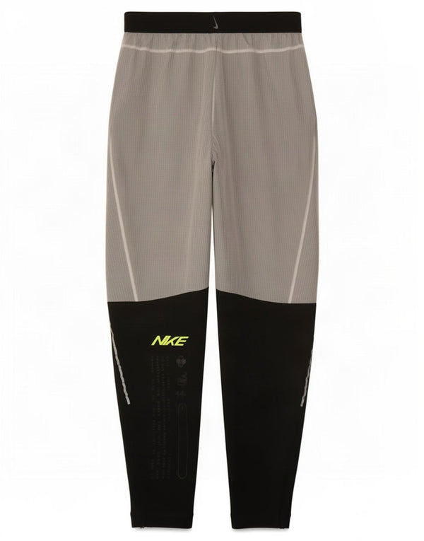 Nike Herre Dri Fit Grafisk træningsdragt Bukser Small Grey Colourblock