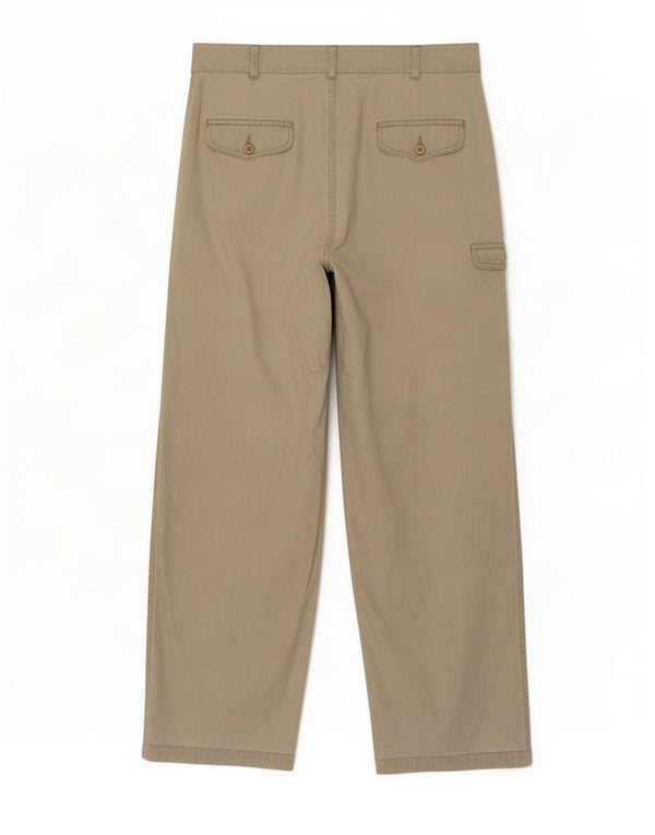 Vintage Mens Pegged Cargo Trousers IT 50 Large W34 L28 Beige Cotton