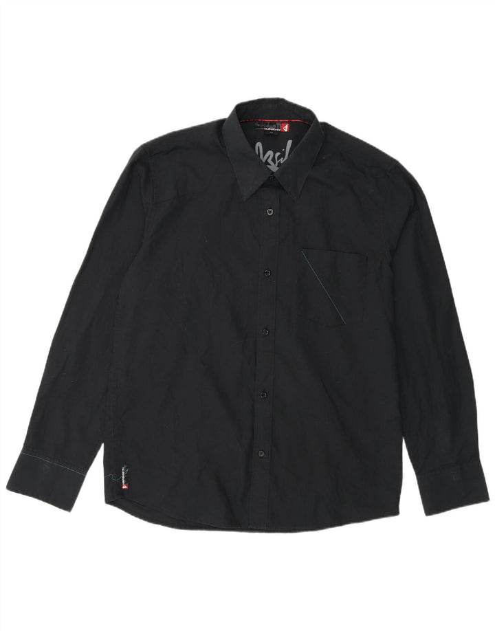 Quiksilver herre grafisk skjorte lille sort polyester
