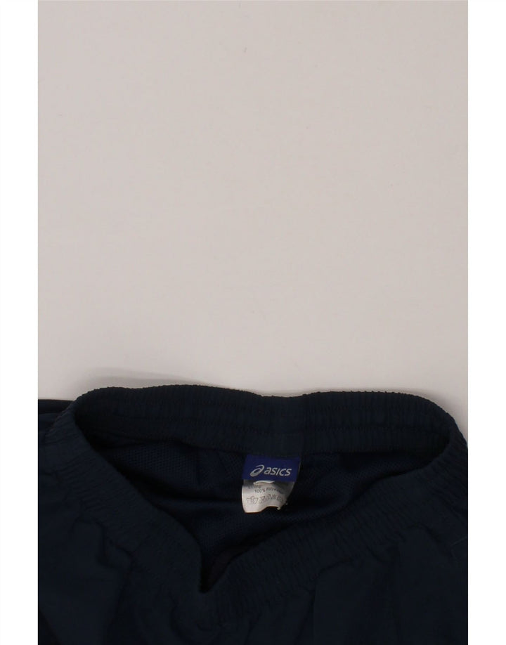 ASICS Boys Sport Shorts 9-10 Years Navy Blue Polyester Vintage Asics and Second-Hand Asics from Messina Hembry 