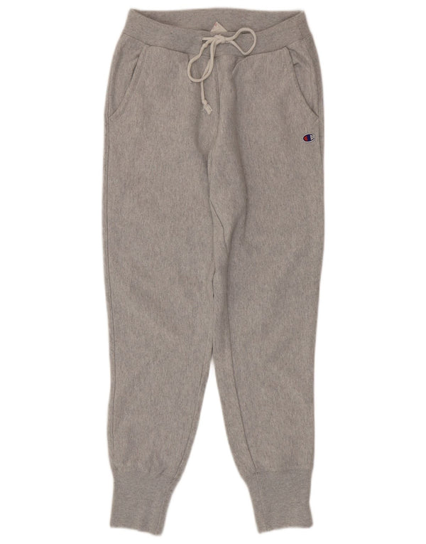Champion Womens træningsdragt Bukser Joggers UK 8 Small Grey Cotton