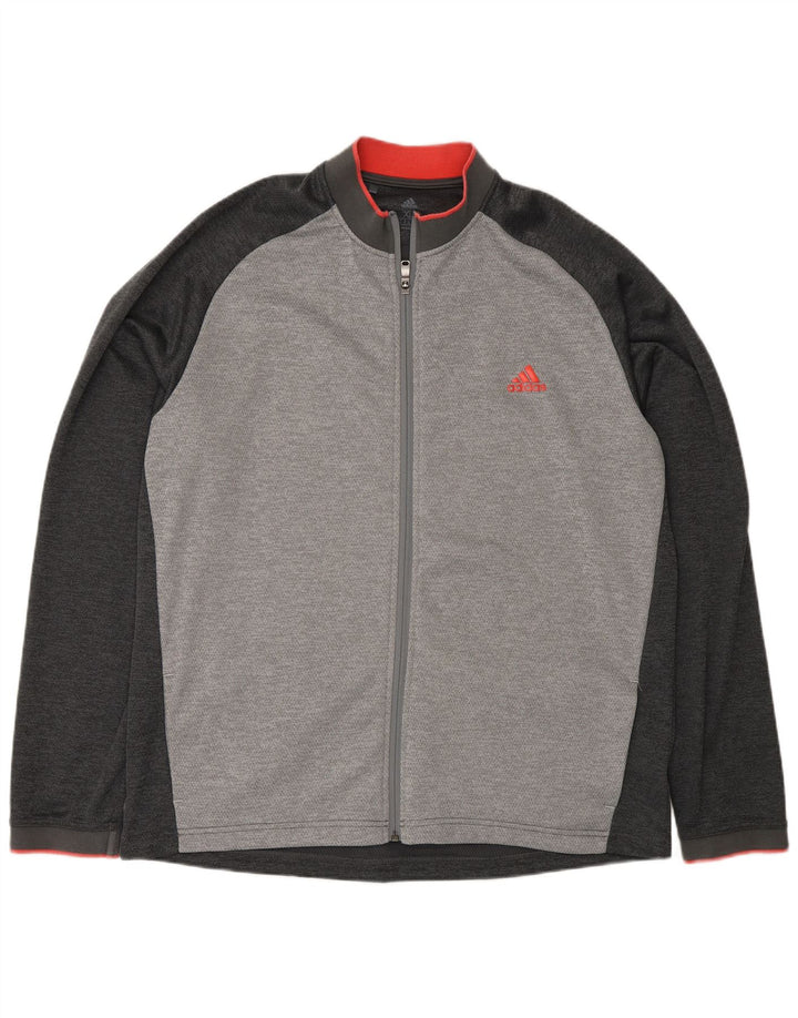 Adidas Træningsdragt til mænd Topjakke XL Grå Flecked Polyester