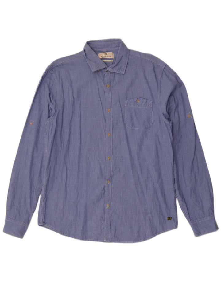 Scotch & Soda herreskjorte XL blå bomuld