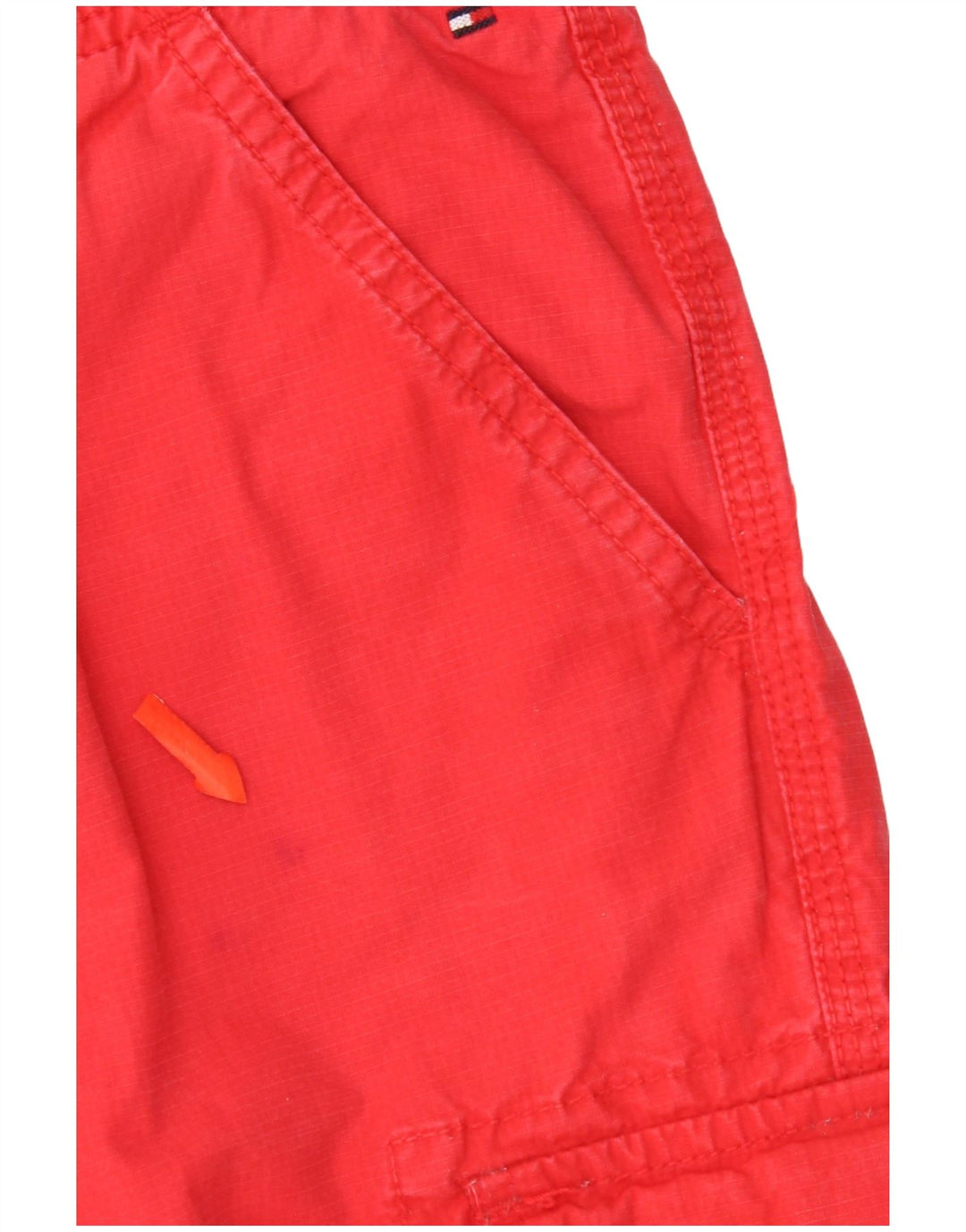 Tommy Hilfiger Boys Cargo Shorts 15-16 år W32 Rød Bomuld