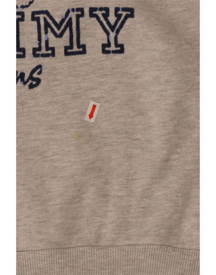 TOMMY HILFIGER Womens Oversized Graphic Sweatshirt Jumper UK 18 XL Grey Vintage Tommy Hilfiger and Second-Hand Tommy Hilfiger from Messina Hembry 