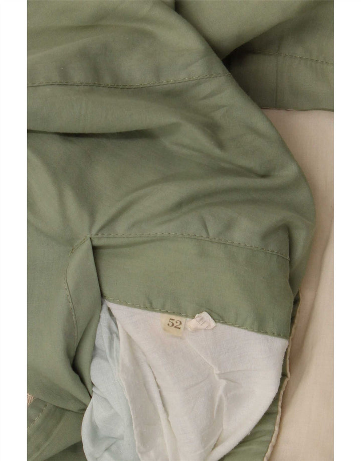 Vintage hættejakke til mænd IT 52 XL Grøn Colourblock