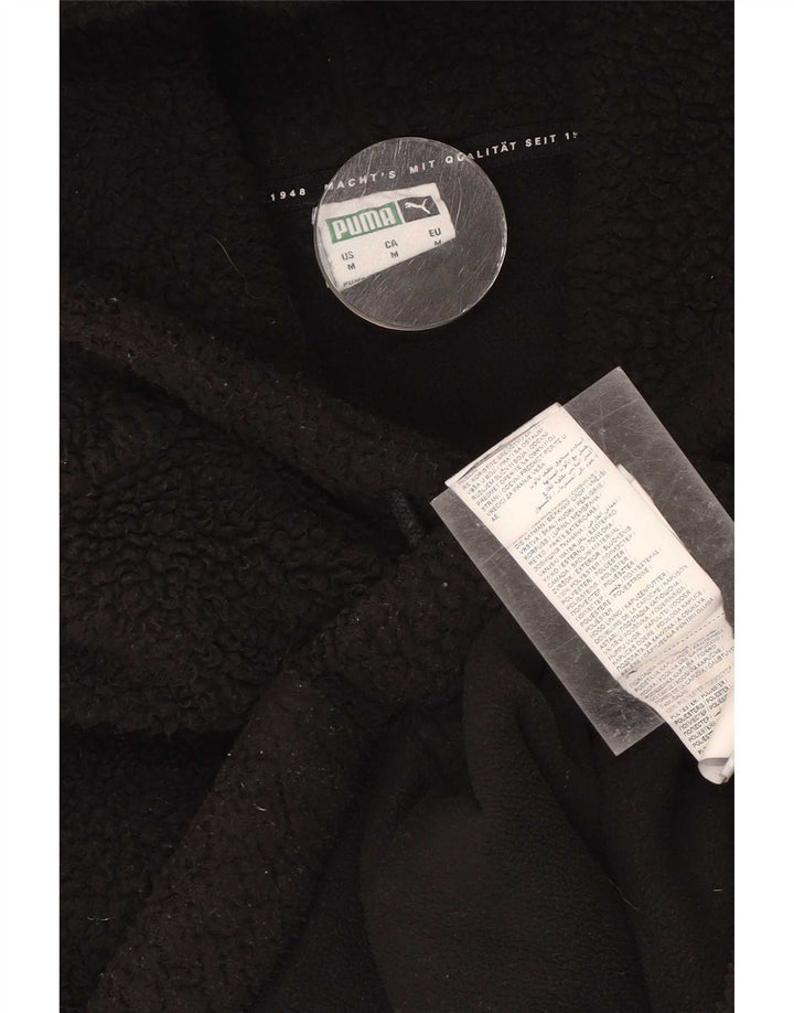 Puma Herre Hætte Fleece Jumper Medium Sort Polyester