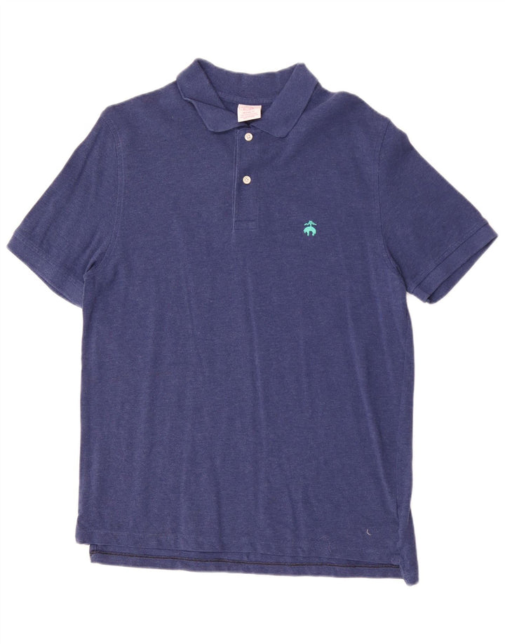 Brooks Brothers Herre Original Fit Polo Shirt Medium Blue Bomuld