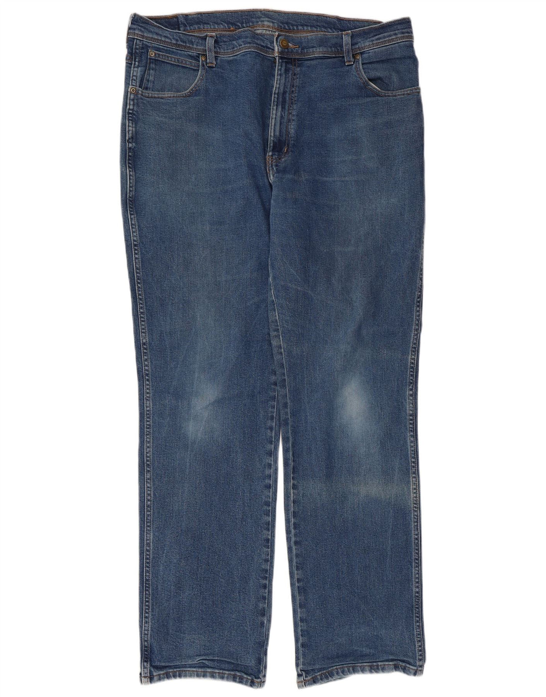 WRANGLER Herre Regular Fit Straight Jeans W40 L34 Blå Bomuld