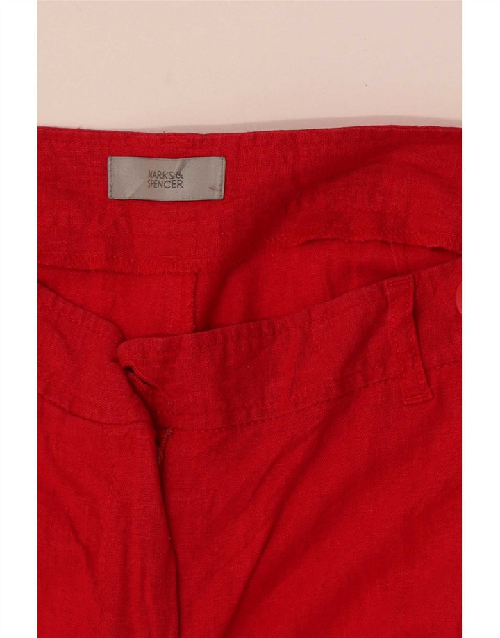 Marks & Spencer Bermuda Shorts til kvinder Small W27 Rød