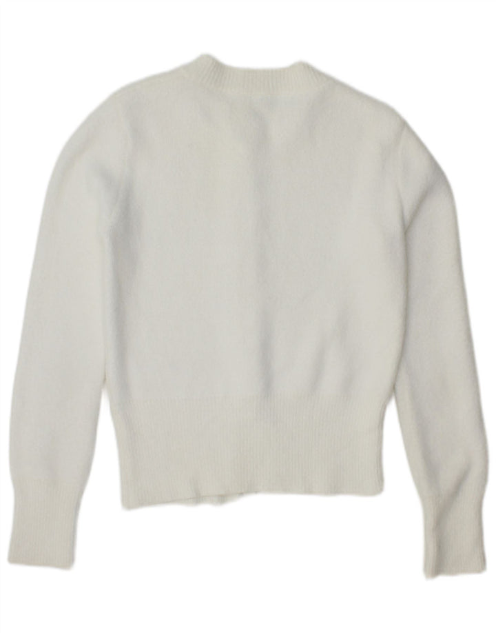 Zara Dame Cardigan Sweater UK 10 Small White