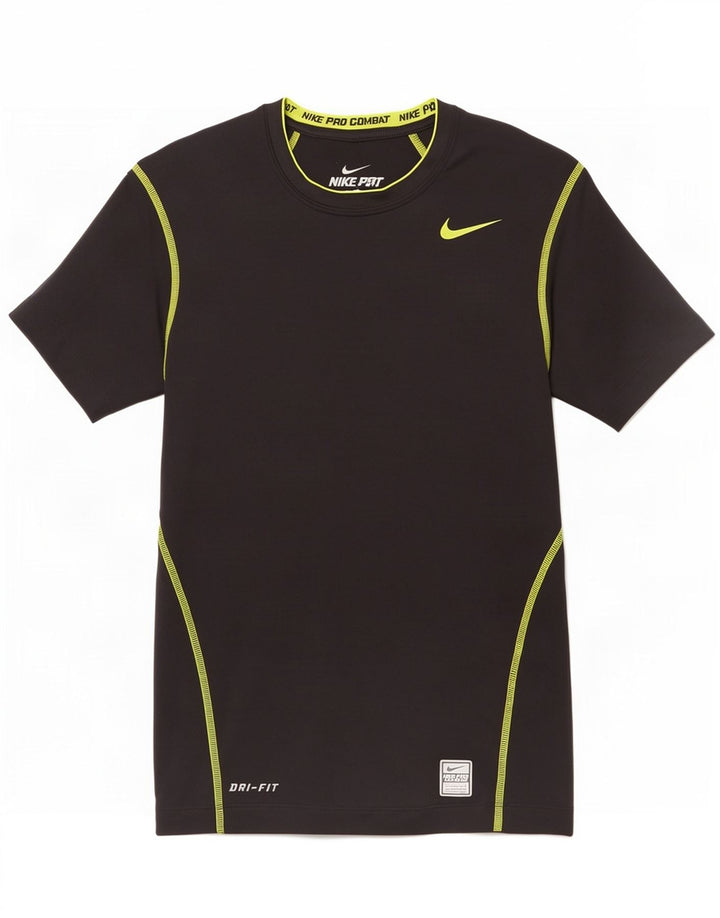 Nike Herre Dri Fit T-Shirt Top UK 36/38 Lille Sort