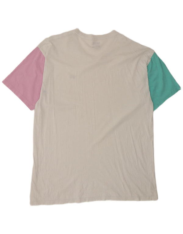 Vans Herre Classic Fit T-Shirt Top 2XL Hvid Colourblock