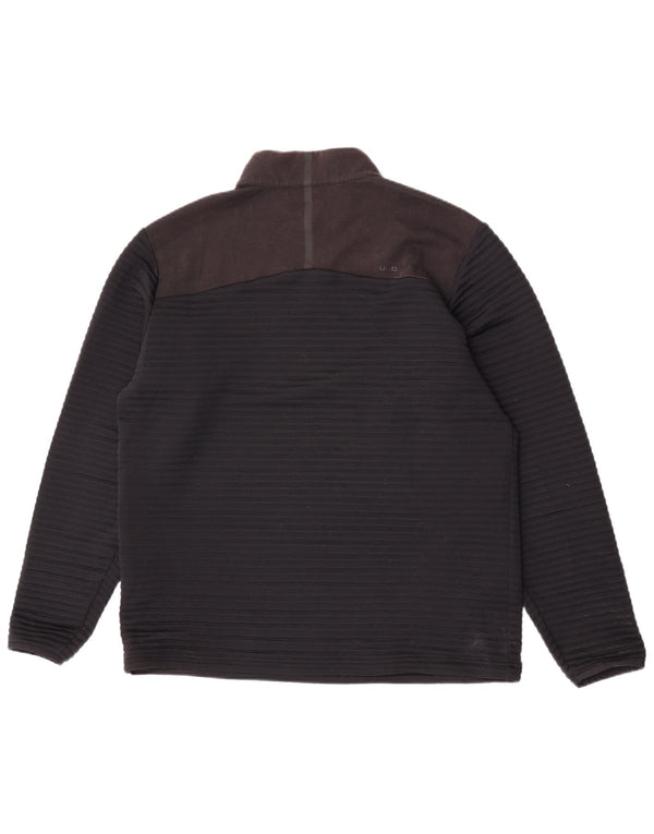 Under Armour Herre Zip Neck Sweatshirt Jumper XL Sort Colourblock Polyester