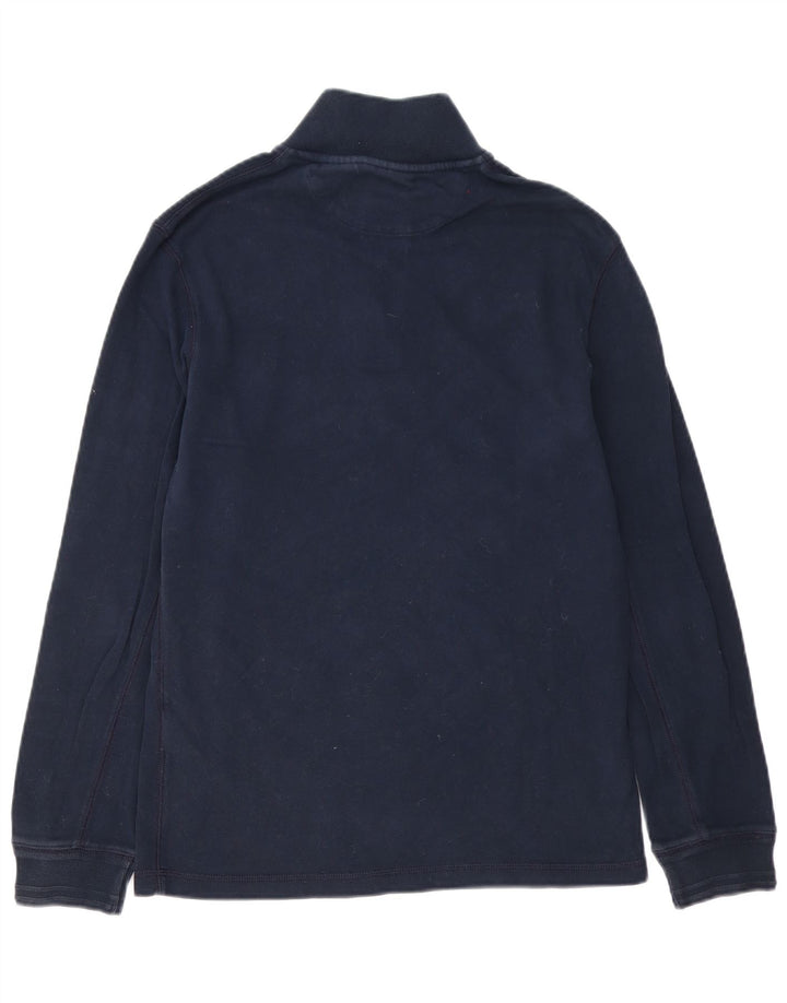 Timberland Herre Zip Neck Sweatshirt Jumper lille marineblå bomuld