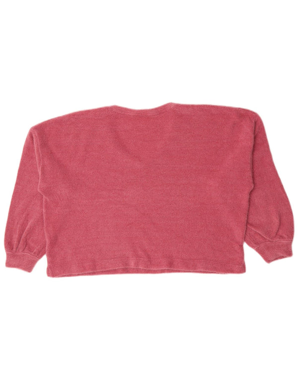 Marks & Spencer Womens Crop V-hals sweater UK 16 Large Pink