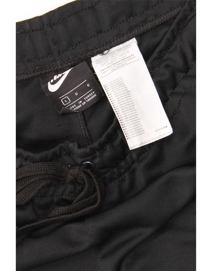 Nike grafiske sportsshorts til mænd, store sorte polyester