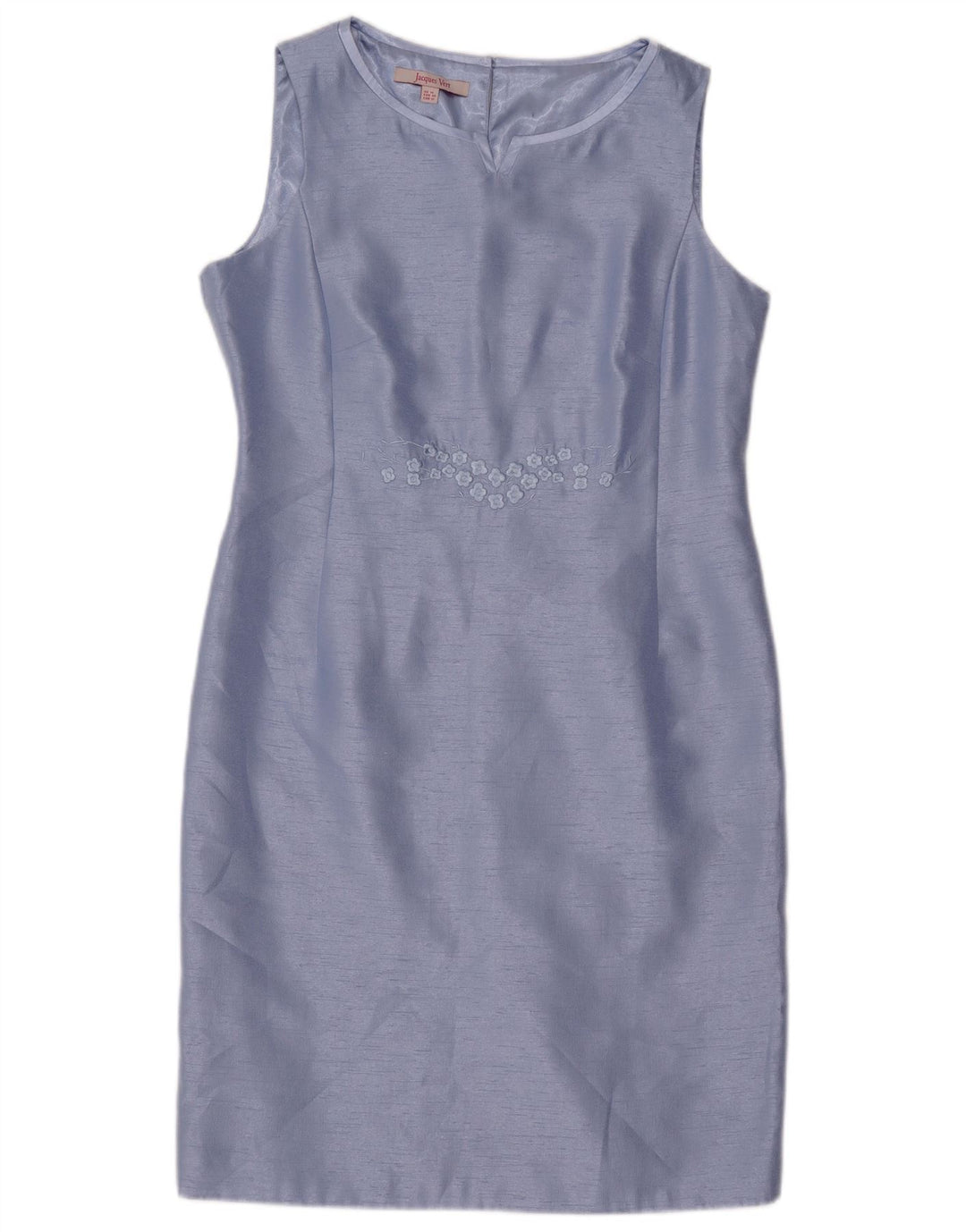 Jaques Vert Kvinders Ærmeløs Skede Kjole UK 14 Large Blue Floral Viscose