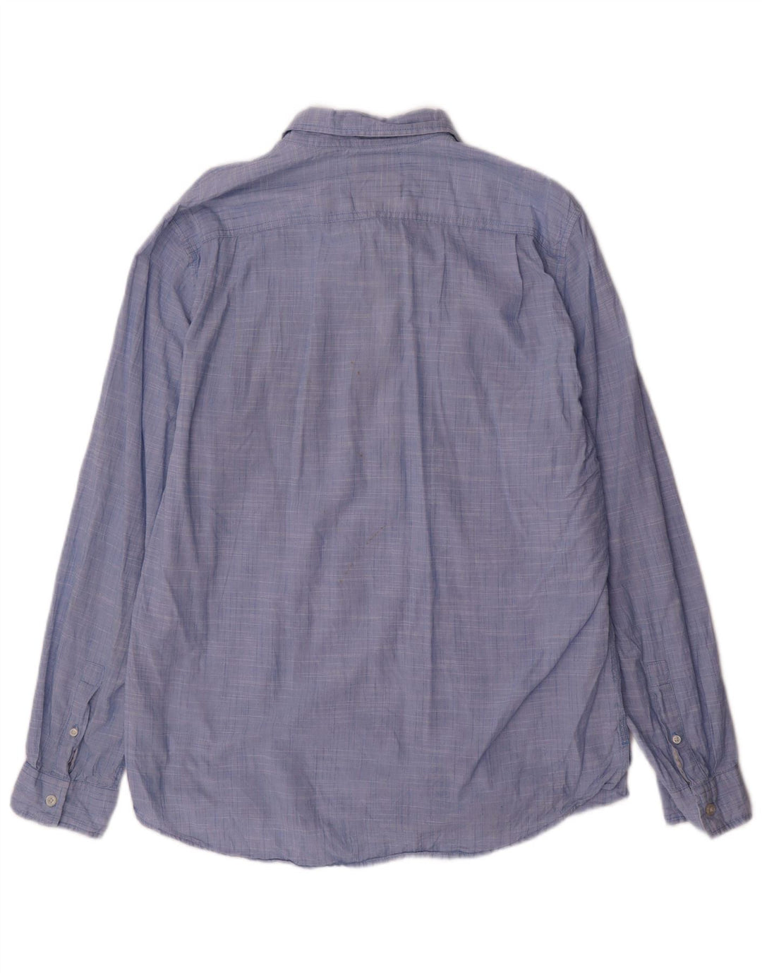 Guess Herre Regular Fit Pullover Shirt XL Blå Bomuld