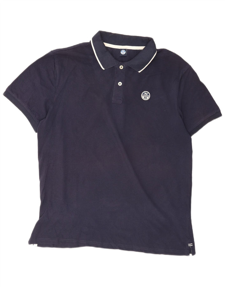 North Sails Herre poloshirt XL marineblå bomuld