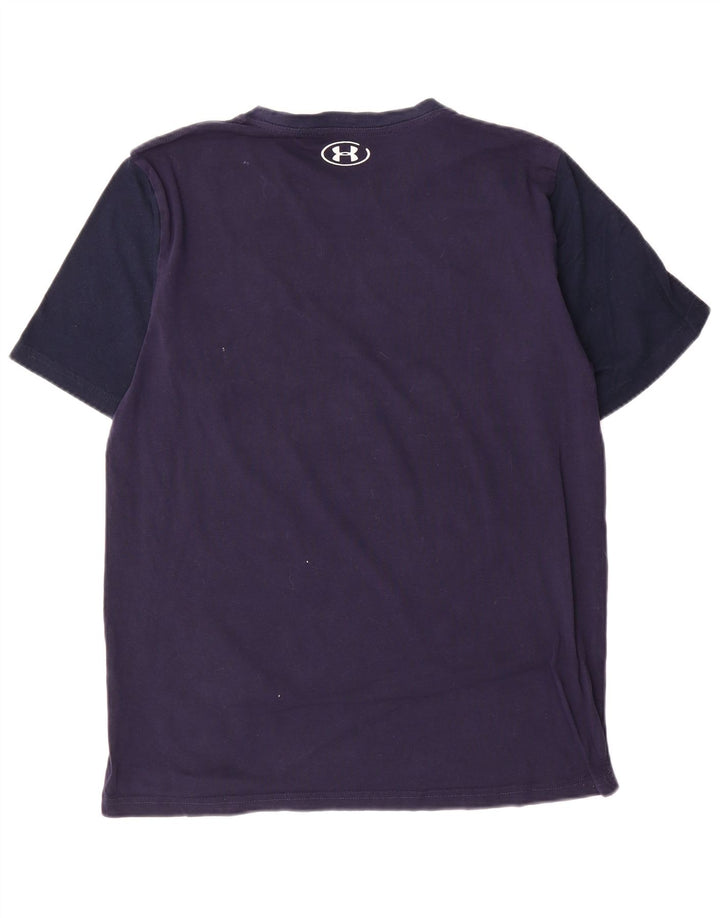 Under Armour Herre grafisk T-shirt Top Lille marineblå bomuld