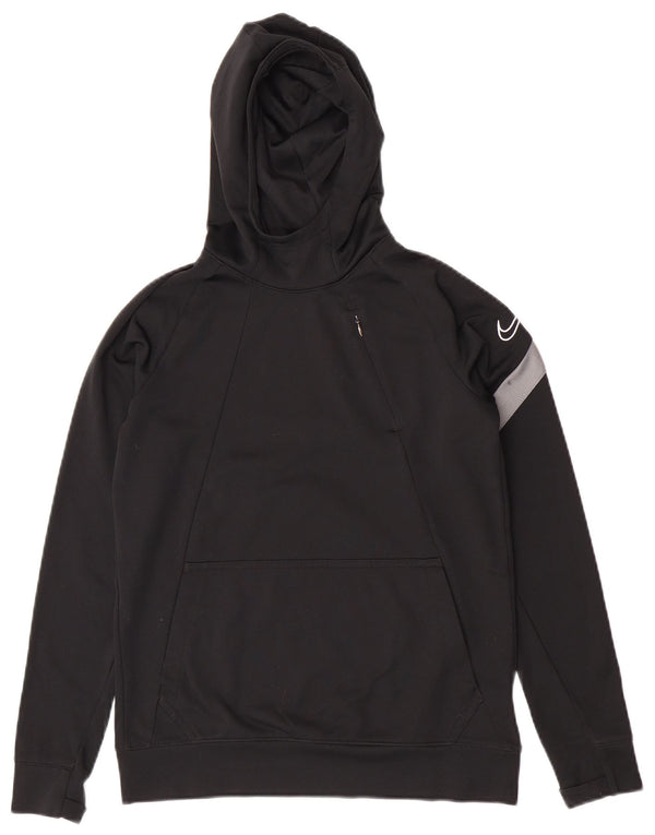 Nike Boys Dri Fit Hoodie Jumper 12-13 år Stor sort farveblok