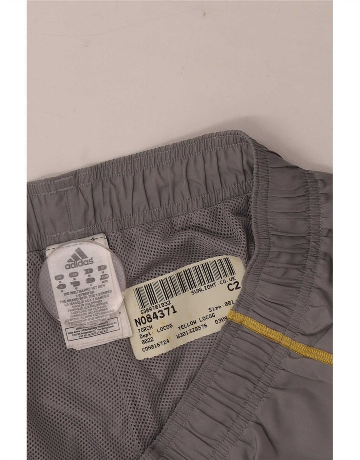 Adidas grafiske sportsshorts til mænd mellemgrå polyester