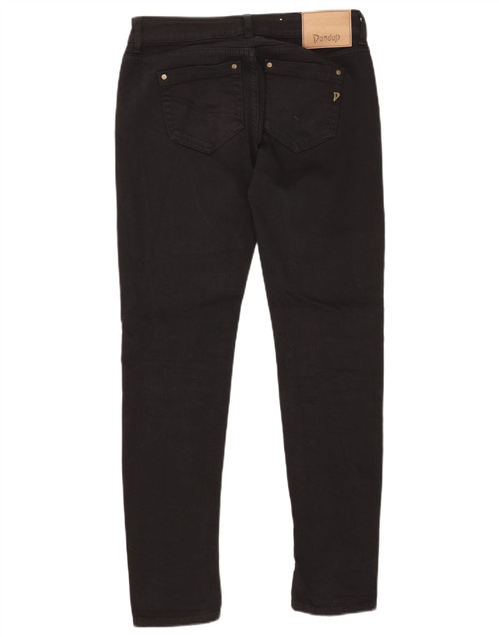 DONDUP Dame Slim Jeans W28 L30 Sort Bomuld